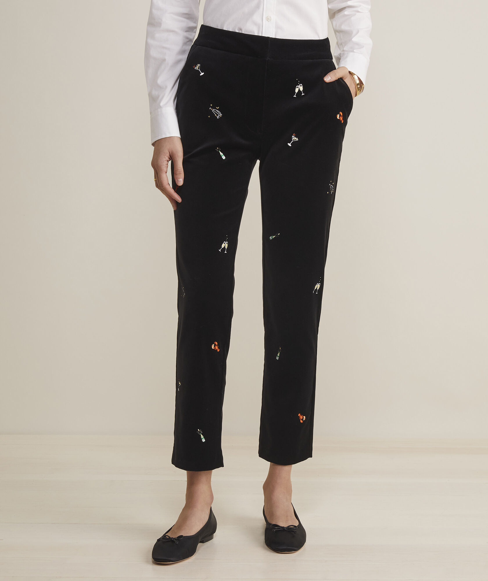 Maywine Embroidered Pants - Coldwater Creek